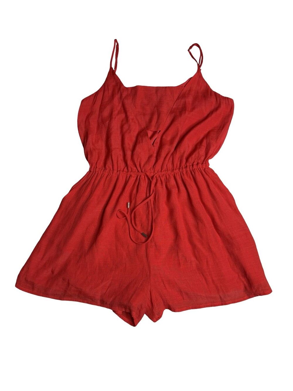 Gili Stitch Fix Red Romper Women's Size Large cut out Summer